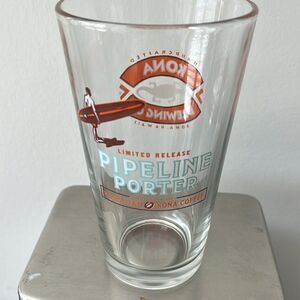 Kona brewing co pipeline porter limited release Kona Coffee pint glass Beer bar